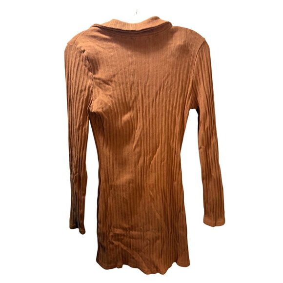Ribbed Button-Up Long Sleeve Cardigan By LA Hearts Size M - Picture 6 of 8